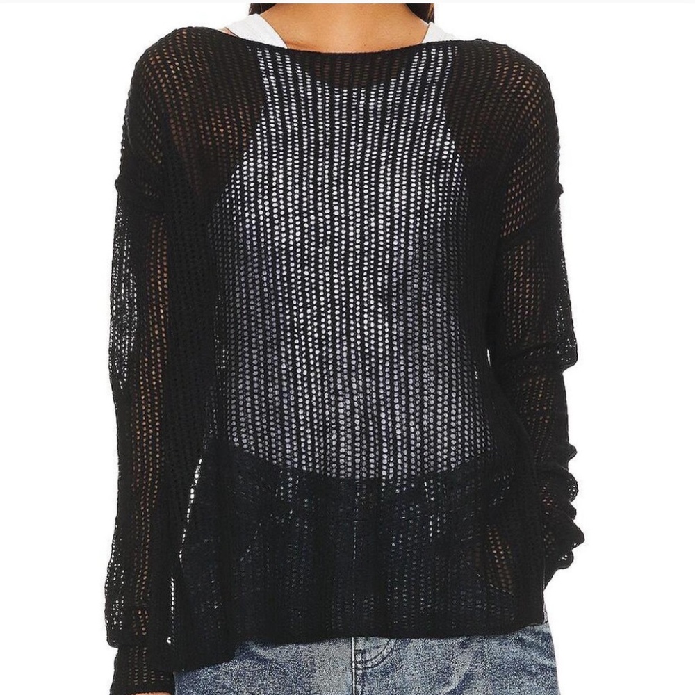 Free People Wednesday Cashmere Sweater in Black Size XS